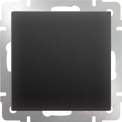 Выключатель Werkel WL08-SW-1G-C / a033771 (черный матовый)
