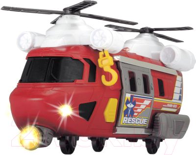 Вертолет игрушечный Dickie Спасательный двухвинтовой со светом и звуком / 203306009