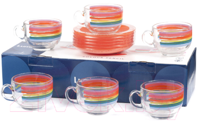 Набор для чая/кофе Luminarc Color Pencil P6882