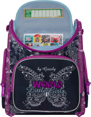 Школьный рюкзак Grizzly RA-971-9 (темно-синий)