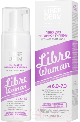 

Мыло-пена Librederm, Пенка для интимной гигиены Libre Woman рН=6.0-7.0