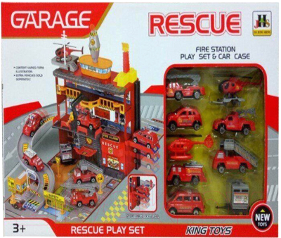 Паркинг игрушечный Maya Toys Пожарная служба / 566-4