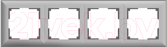 Рамка для выключателя Werkel WL14-Frame-04 / a038848 (серебряный)