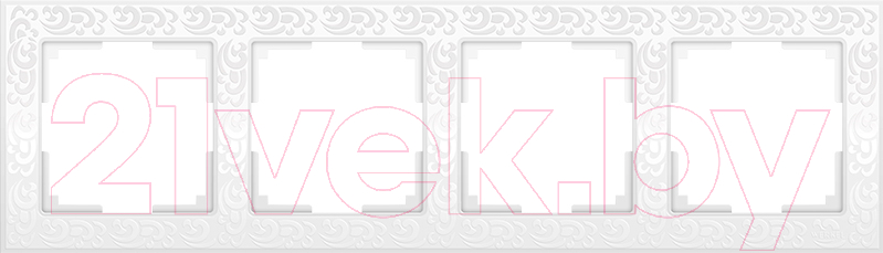 Рамка для выключателей и розеток Werkel WL05-Frame-04 / a028965 (белый)