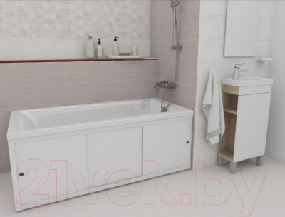 Экран для ванны Cersanit Универсальный 170 тип 3 (PA-TYPE3-170-W)