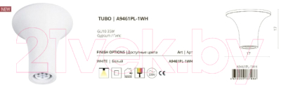 Точечный светильник Arte Lamp Tubo A9461PL-1WH