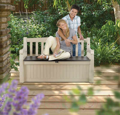 Скамья садовая Keter Garden Bench Box 580 / 230398