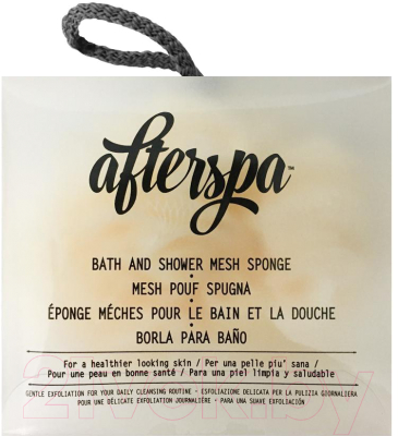 Мочалка для тела After Spa Bath and Shower Mesh Sponge Col 1 Beige