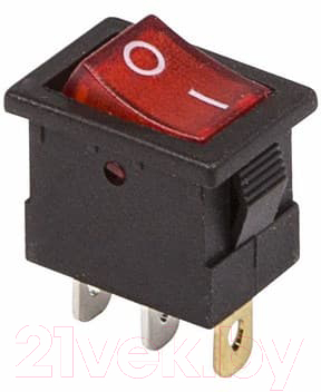 Выключатель клавишный Rexant ON-OFF Mini 36-2170 (красный)