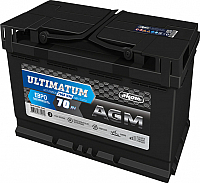 

Автомобильный аккумулятор AKOM, Ultimatum AGM Евро / 6СТ-70VRLA