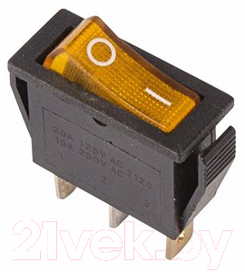 Выключатель клавишный Rexant ON-OFF 36-2212 (желтый)