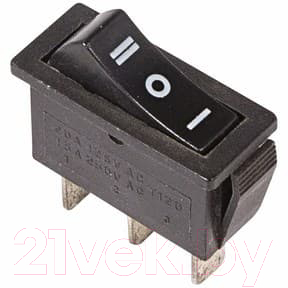 Выключатель клавишный Rexant ON-OFF-ON 36-2220 (черный)