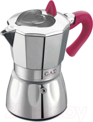 Гейзерная кофеварка G.A.T. Valentina 104906N (розовый)