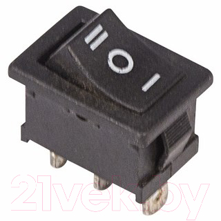 Выключатель клавишный Rexant ON-OFF-ON Mini 36-2145 (черный)