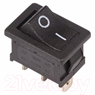 Выключатель клавишный Rexant ON-ON Mini 36-2130 (черный)