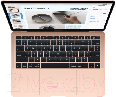 Ноутбук Apple MacBook Air 13" 2019 128GB / MVFM2 (золото)