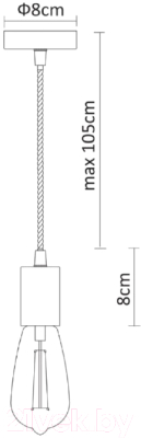 Потолочный светильник Arte Lamp Fuori A9184SP-1BK