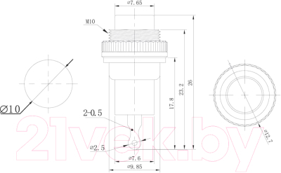 Кнопка для пульта Rexant ON-OFF Mini 36-3333 (зеленый)