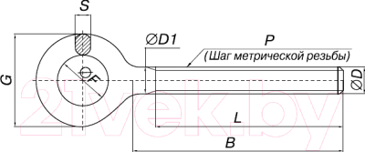 Винт ЕКТ С кольцом и метрической резьбой 8x120 / CV011351 (25шт)
