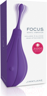 Стимулятор Pipedream Focus Sonic Vibrator с насадками / 101479 (фиолетовый)