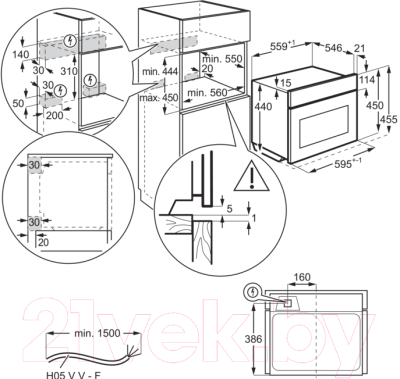 Электрический духовой шкаф Electrolux VKL6E40X