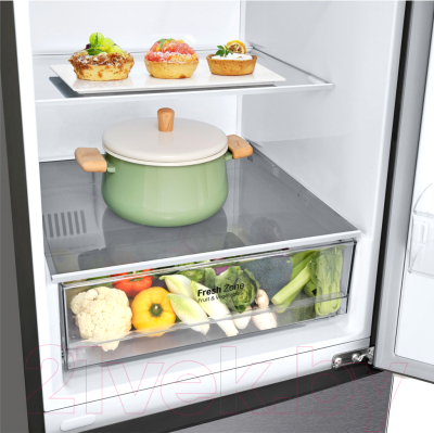 Холодильник с морозильником LG GA-B509BLGL