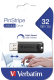 Миниатюра изображения товара USB flash накопитель Verbatim PinStripe 32GB / 49317 (черный)