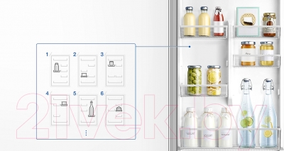 Холодильник с морозильником Samsung RB37J5250SS/WT