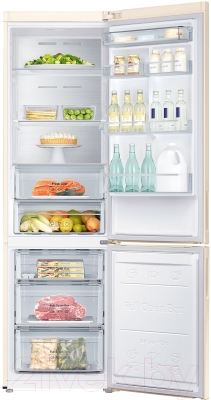 Холодильник с морозильником Samsung RB37J5271EF/WT - камеры хранения