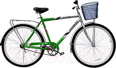 Велосипед Eurobike Voyager (28, зеленый с серебристым) - общий вид