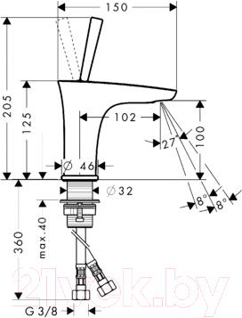 Смеситель Hansgrohe PuraVida 15075000 - общий вид