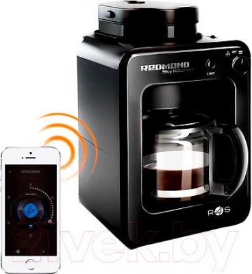 Капельная кофеварка Redmond SkyCoffee RCM-M1505S - управление при помощи смартфона (в комплект не входит)