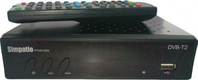 Тюнер цифрового телевидения Simpatio PTHD1626 - общий вид с пультом