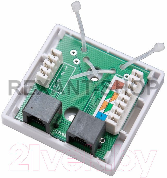 Розетка Rexant RJ-11+RJ-45 / 03-0120 — фото 2
