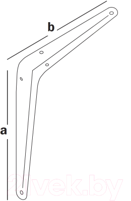 Кронштейн крепежный ЕКТ 125x150мм / V022017 (40шт, коричневый)