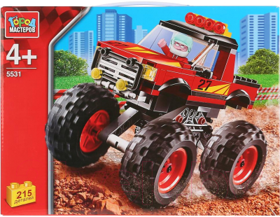 

Конструктор Город мастеров, Автоспорт. Джип с большими колесами / LP-5531-R