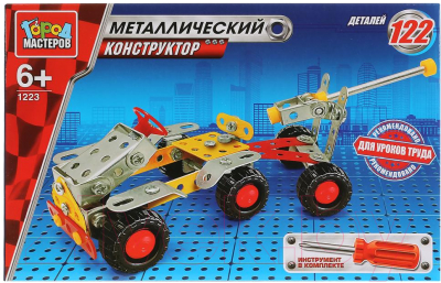 

Конструктор Город мастеров, Джип с пушкой / WW-1223-R