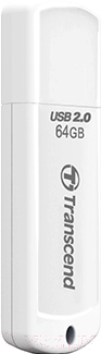 Usb flash накопитель Transcend JetFlash 370 64GB White (TS64GJF370)