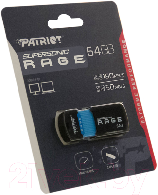 Usb flash накопитель Patriot SuperSonic Rage (PEF64GSRUSB)