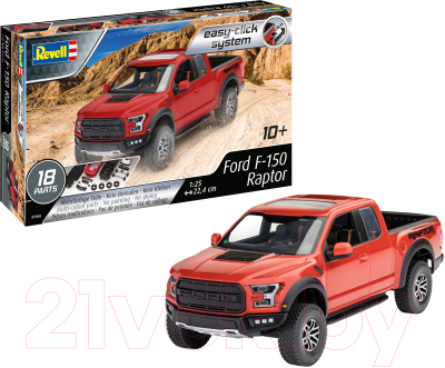 Сборная модель Revell Автомобиль Ford F-150 Raptor 1:25 Easy-Click / 07048