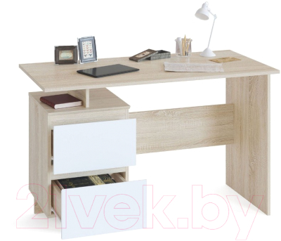 Письменный стол Сокол-Мебель СПМ-19 (дуб сонома/белый)