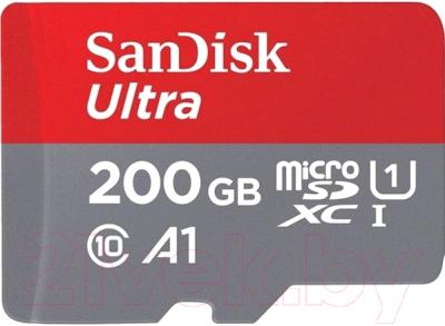 Карта памяти SanDisk Ultra MicroSDXC Class 10 200GB (SDSQUAR-200G-GN6MA)