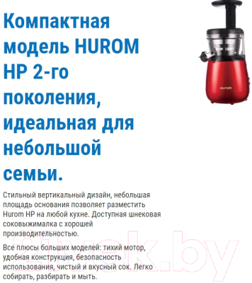 Соковыжималка электрическая Hurom НP-IIE12