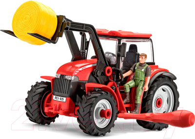 Сборная модель Revell Трактор с погрузчиком и фигуркой 1:20 / 00815