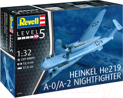 Сборная модель Revell Истребитель Heinkel He219 A-0/A-2 Nightfighter 1:32 / 03928