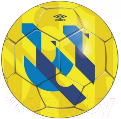 Футбольный мяч Umbro Veloce Supporter / 20981U-GZV (размер 5, желтый/синий/темно-синий)
