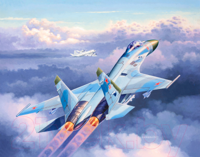 Сборная модель Revell Многоцелевой советский истребитель Су-27 Flanker 1:144 / 03948