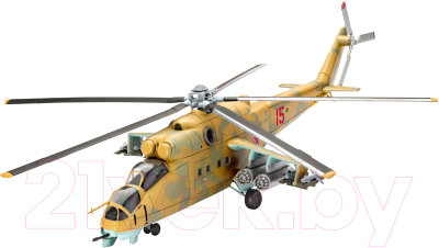 Сборная модель Revell Ударный вертолет Mil Mi-24D Hind 1:100 / 04951