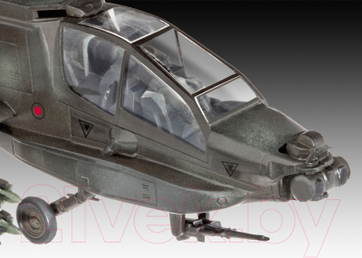 Сборная модель Revell Американский ударный вертолет AH-64A Apache 1:100 / 04985