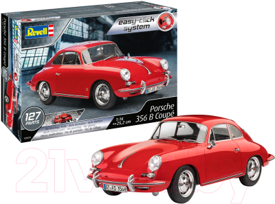 Сборная модель Revell Easy-Click Автомобиль Porshe 356 Coupe 1:16 / 07679